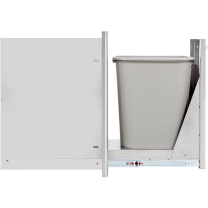 Blaze 6 Ft Island w/ 32 Inch Natural Gas LBM Grill & Narrow Trash Bin | Gold Rush w/ Black Granite