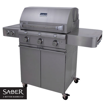Saber 500 Propane Stainless Grill - On Cart