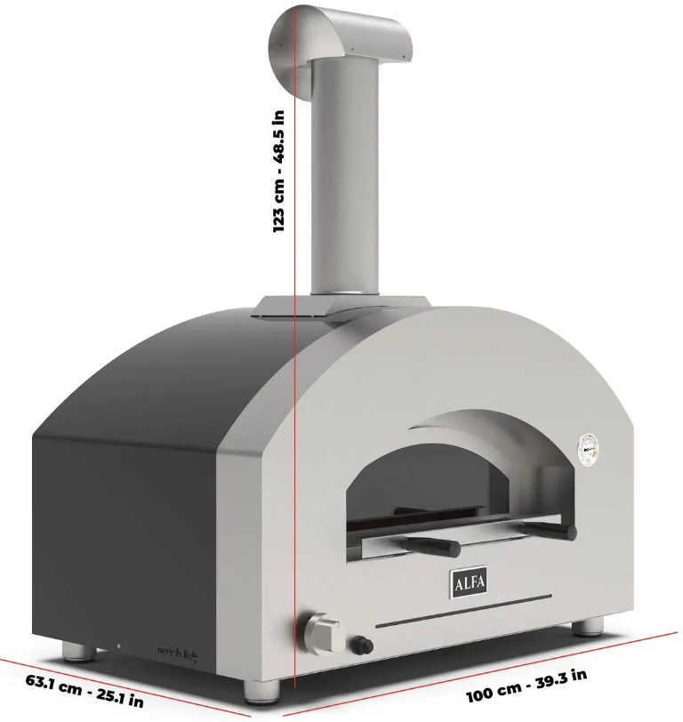 Alfa Futuro '2 Pizze' Gas or Wood Pizza Oven