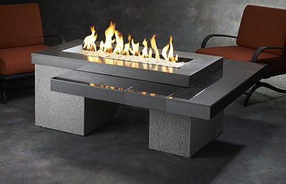 Uptown Fire Table 1242 - Black Granite Tile Top