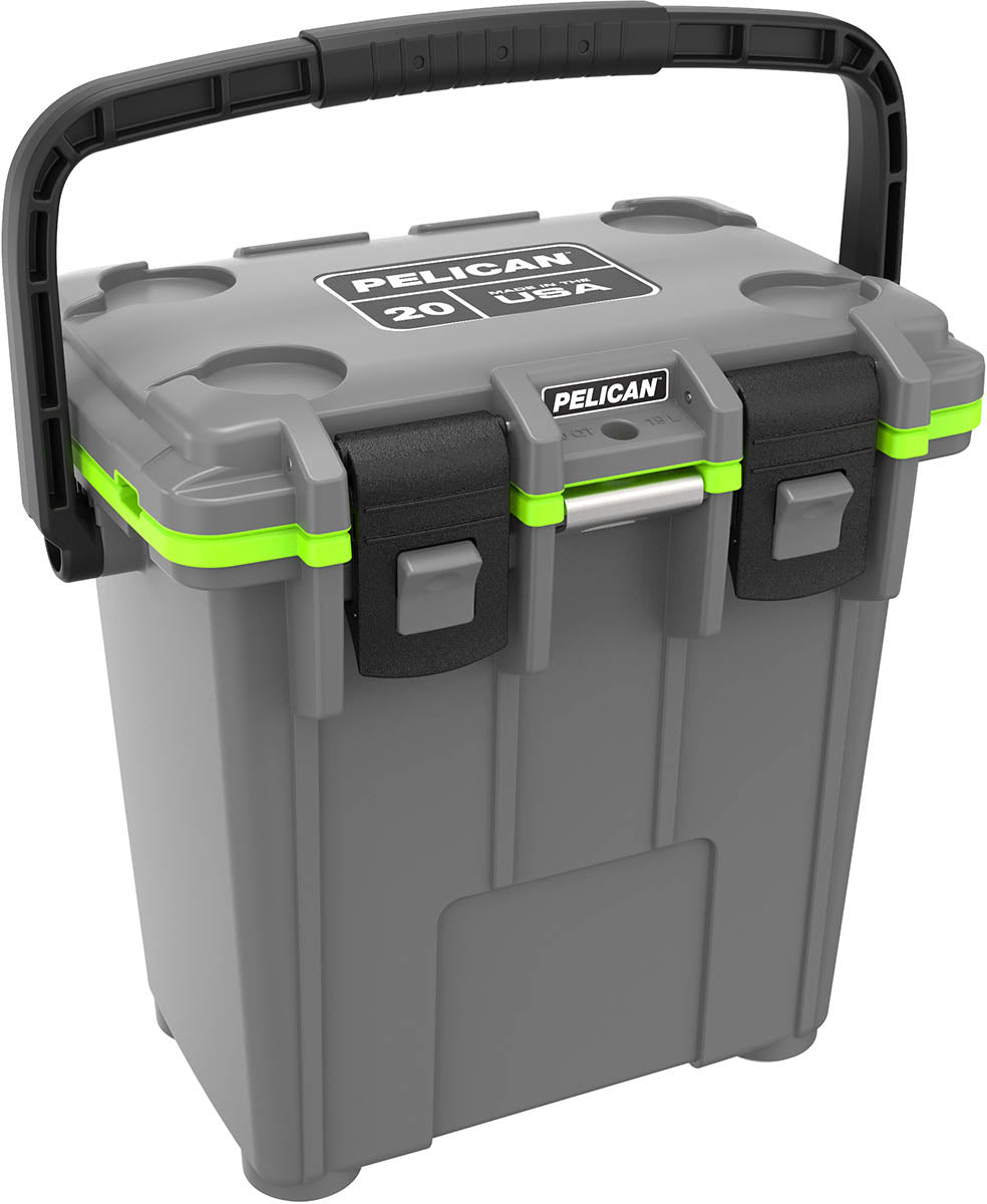 Pelican 20QT Elite Cooler - Dark Gray/Green- 20Q-1-DKGRYEGRN