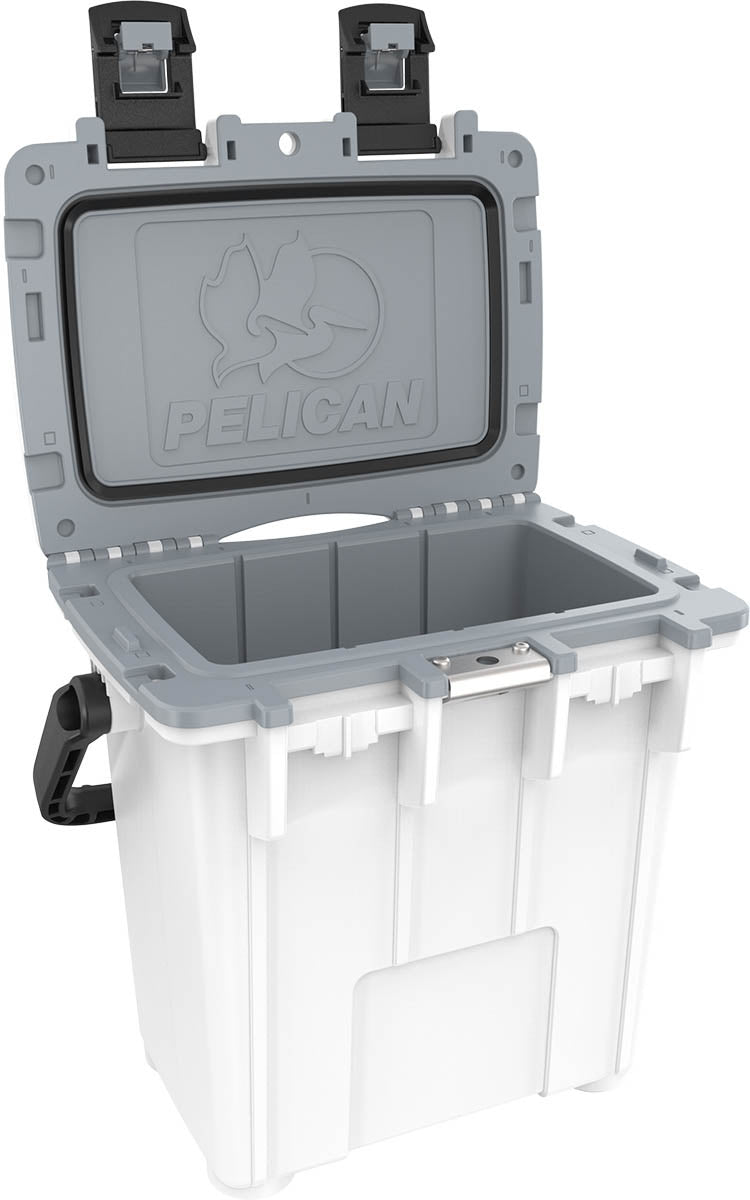 Pelican 20QT Elite Cooler - Gray/White - 20Q-1-WHTGRY