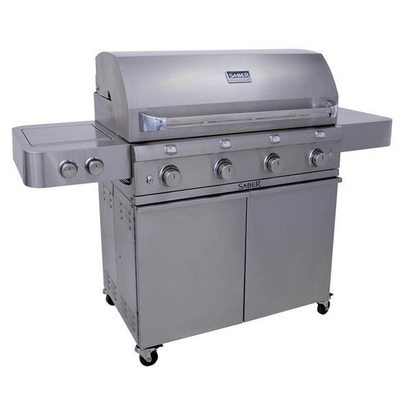 Saber 670 Propane Stainless Grill - On Cart