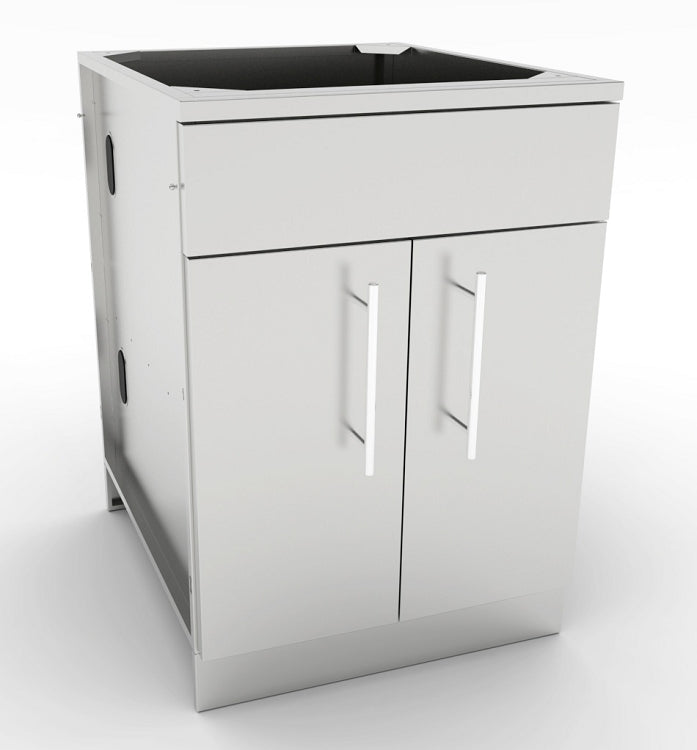 Sunstone 24 Inch Double Door Base Cabinet w/Shelf & False Top Panel