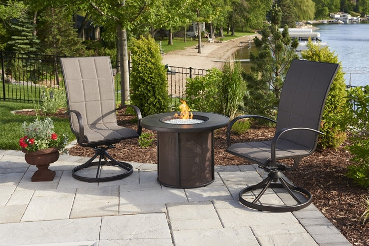 Stonefire 32 Inch Fire Pit Table w/Burner Cover