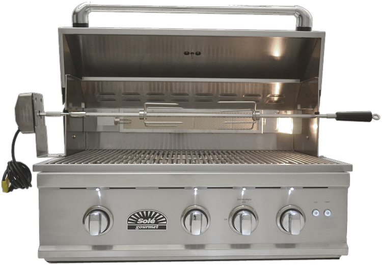 Sole 32 inch Gas Grill with rotisserie