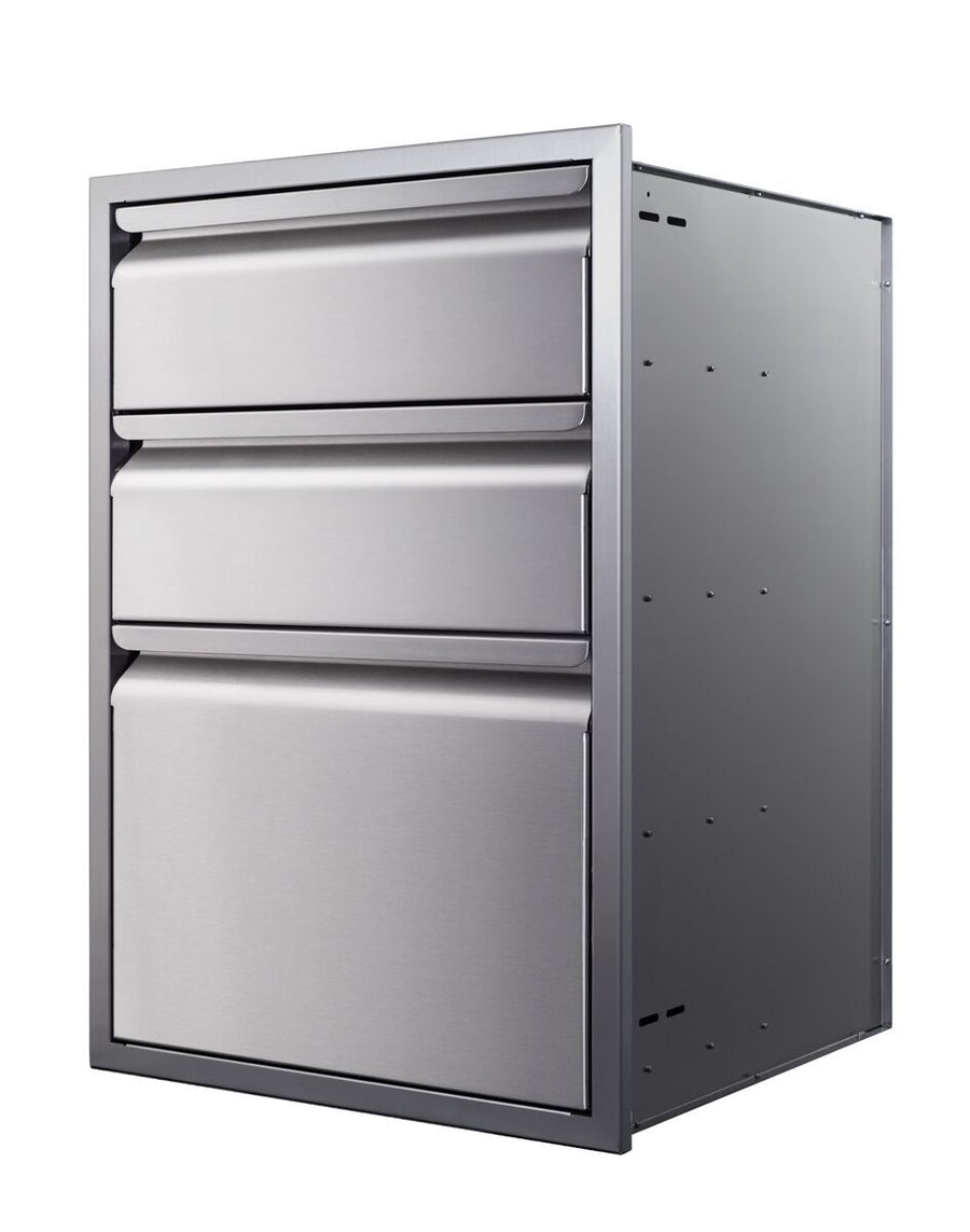 Memphis Three Drawer Stack 21"