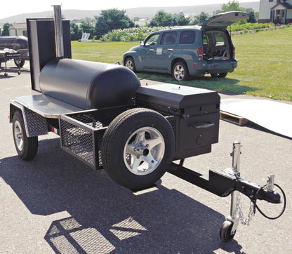 Shown with optional BBQ26S, optional trim package, optional spare tire, and optional stainless steel side shelves