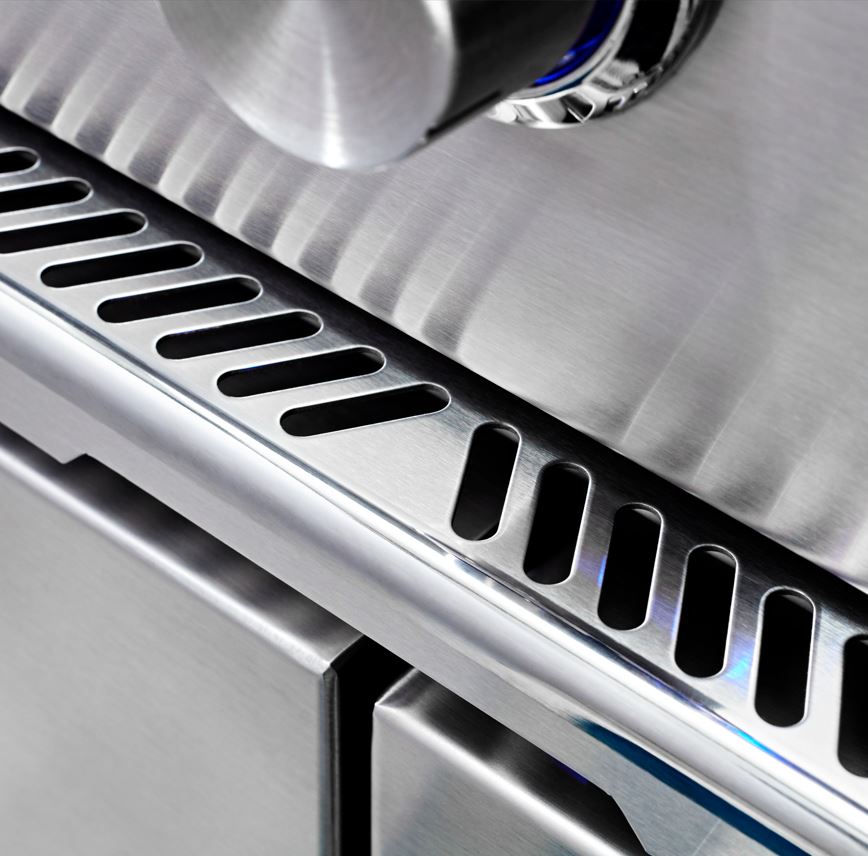 Lynx 54 Inch Professional Natural Gas Grill w/ Trident and Rotisserie on Cart