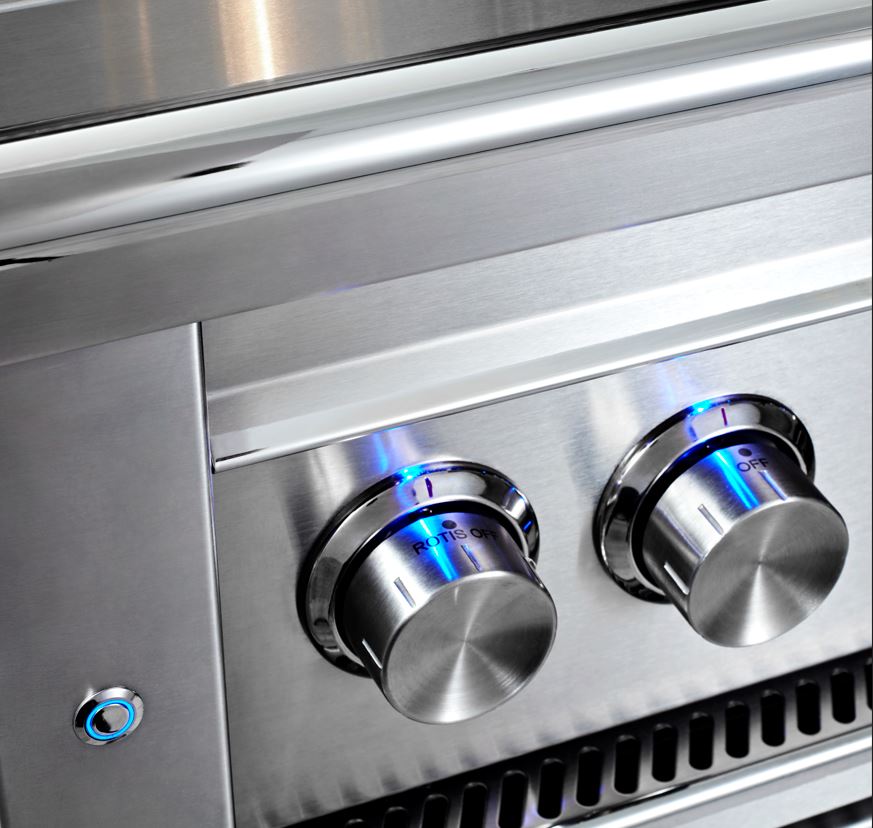 Lynx 54 Inch Professional Natural Gas Grill w/ Trident and Rotisserie on Cart