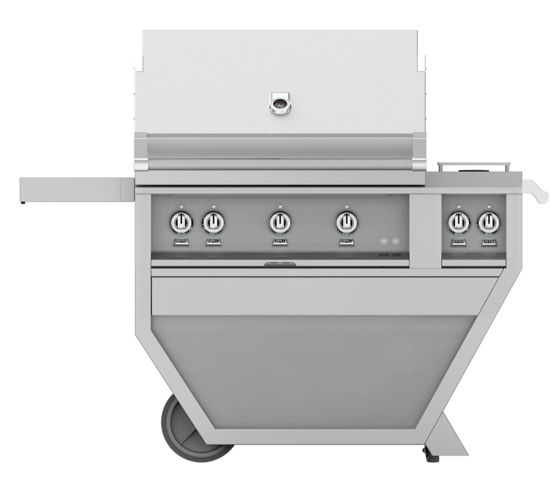 Hestan 36 Inch Deluxe Grill Worktop 3 Burner Propane Grill