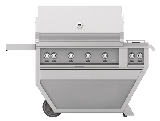 Hestan 42 Inch Natural Gas Deluxe Grill with Worktop, 4 Sear Burner